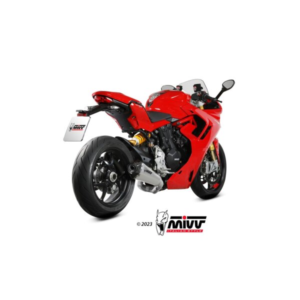MIVV Auspuff - SLIP-ON - DELTA RACE - EDELSTAHL fr DUCATI SUPERSPORT 950 / S Bj. 2021 > 2023 - D.054.LDRX