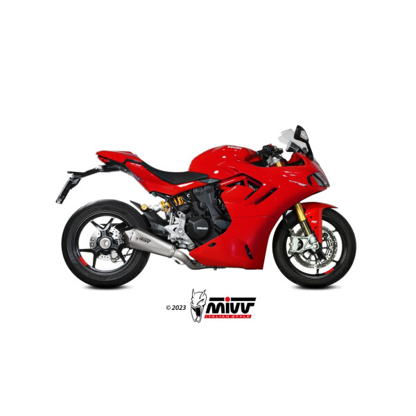 MIVV Auspuff - SLIP-ON - DELTA RACE - EDELSTAHL fr DUCATI SUPERSPORT 950 / S Bj. 2021 > 2023 - D.054.LDRX
