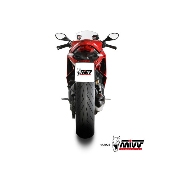 MIVV Auspuff - SLIP-ON - DELTA RACE - EDELSTAHL fr DUCATI SUPERSPORT 950 / S Bj. 2021 > 2023 - D.054.LDRX