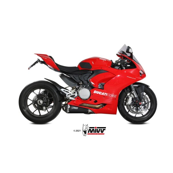 MIVV Auspuff - SLIP-ON - DELTA RACE - BLACK fr DUCATI PANIGALE V2 Bj. 2020 > 2023 - D.046.LDRB