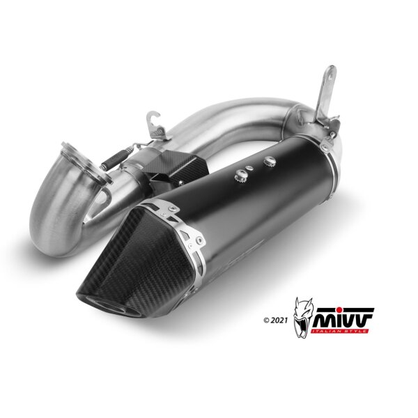 MIVV Auspuff - SLIP-ON - DELTA RACE - BLACK fr DUCATI STREETFIGHTER V2 Bj. 2022 > 2023 - D.046.LDRB