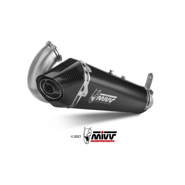 MIVV Auspuff - SLIP-ON - DELTA RACE - BLACK fr DUCATI STREETFIGHTER V2 Bj. 2022 > 2023 - D.046.LDRB