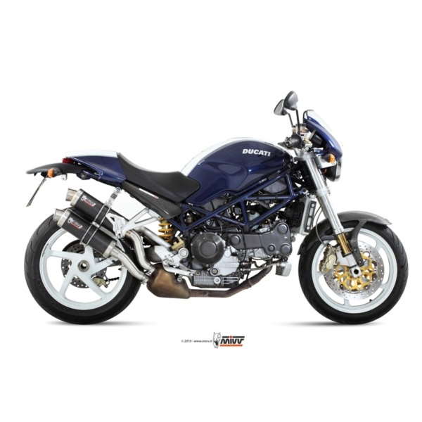 MIVV-2 SLIP-ON GP - Carbon für DUCATI - MONSTER S4R BJ. 2003 > 2005 - D.011.L2S
