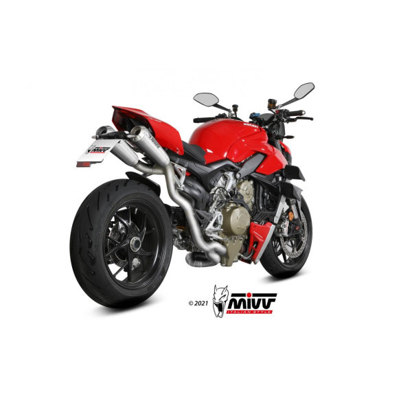 MIVV-Komplettanlage 2x2 XM1 - Titan für DUCATI - STREETFIGHTER V4 BJ. 2020 > 2022 - R.DU.0007.SC4T