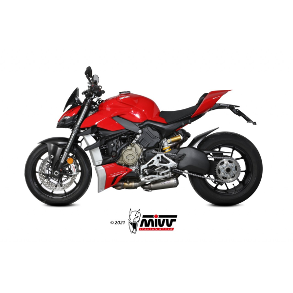 MIVV-2 SLIP-ON XM1 - Titan für DUCATI - STREETFIGHTER V4 BJ. 2020 > 2022 - D.047.SC4T