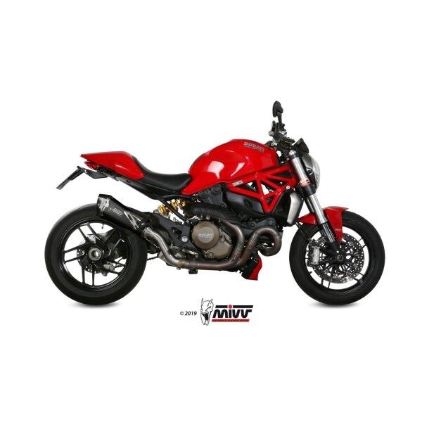 MIVV Auspuff - SLIP-ON - DELTA RACE - BLACK fr DUCATI MONSTER 1200 / S Bj. 2014 > 2016 - D.030.LDRB