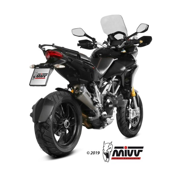 MIVV Auspuff - SLIP-ON - DELTA RACE - EDELSTAHL fr DUCATI MULTISTRADA 1200 Bj. 2010 > 2014 - D.027.LDRX