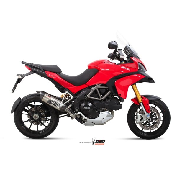 MIVV Auspuff - SLIP-ON - SUONO - EDELSTAHL fr DUCATI MULTISTRADA 1200 Bj. 2010 > 2014 - D.027.L7