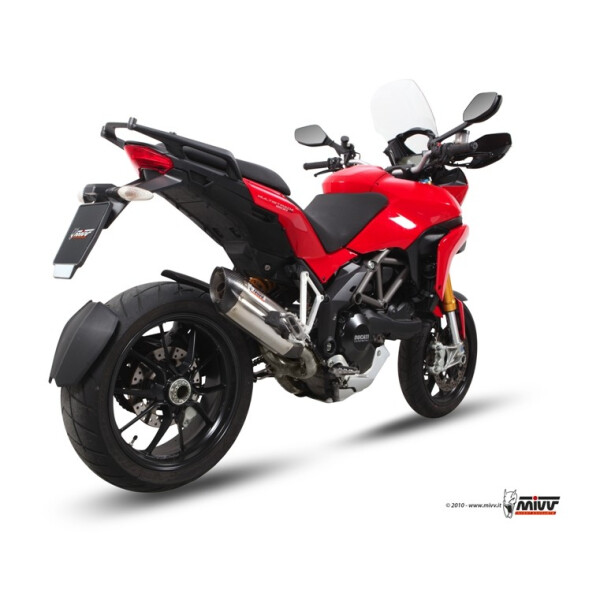 MIVV Auspuff - SLIP-ON - SUONO - EDELSTAHL fr DUCATI MULTISTRADA 1200 Bj. 2010 > 2014 - D.027.L7