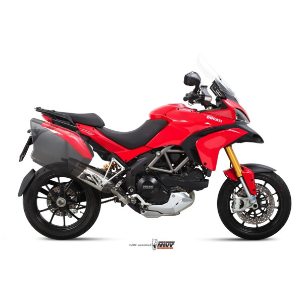 MIVV Auspuff - SLIP-ON - SUONO - EDELSTAHL fr DUCATI MULTISTRADA 1200 Bj. 2010 > 2014 - D.027.L7
