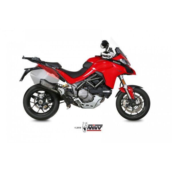 MIVV Auspuff - SLIP-ON - DELTA RACE - EDELSTAHL fr DUCATI MULTISTRADA 1200 Bj. 2015 > 2017 - D.033.SDRX