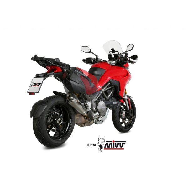MIVV Auspuff - SLIP-ON - DELTA RACE - EDELSTAHL fr DUCATI MULTISTRADA 1200 Bj. 2015 > 2017 - D.034.LDRX