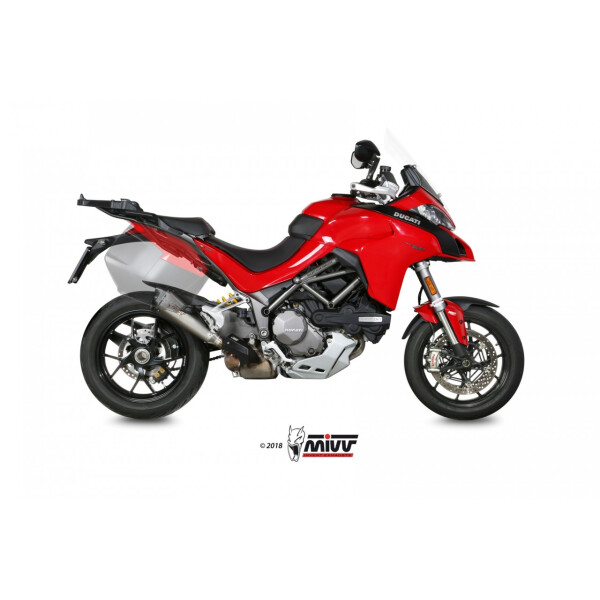 MIVV Auspuff - SLIP-ON - DELTA RACE - EDELSTAHL fr DUCATI MULTISTRADA 1200 Bj. 2015 > 2017 - D.034.LDRX