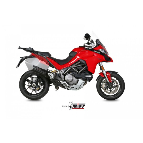 MIVV Auspuff - SLIP-ON - SUONO - BLACK fr DUCATI MULTISTRADA 1200 Bj. 2015 > 2017 - D.033.S9