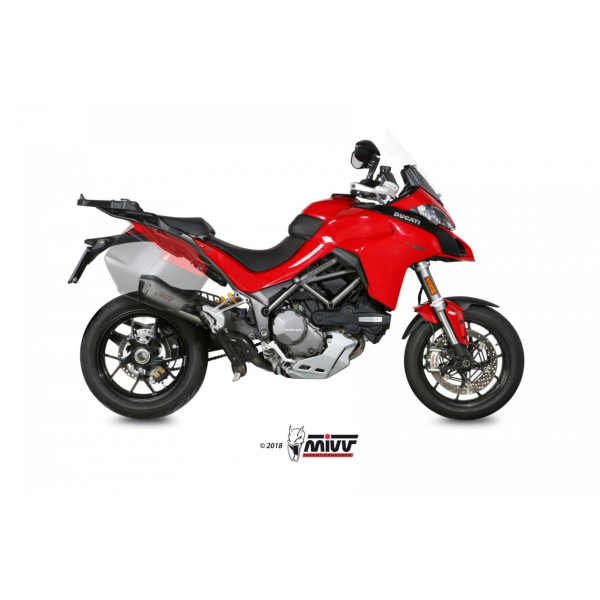 MIVV-SLIP-ON DELTA RACE - Edelstahl für DUCATI - MULTISTRADA 1260 BJ. 2018 > 2020 - D.033.SDRX