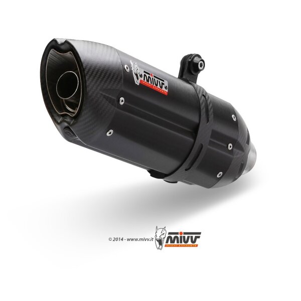 MIVV Auspuff - SLIP-ON - SUONO - BLACK fr DUCATI MULTISTRADA 1260 Bj. 2018 > 2020 - D.034.L9
