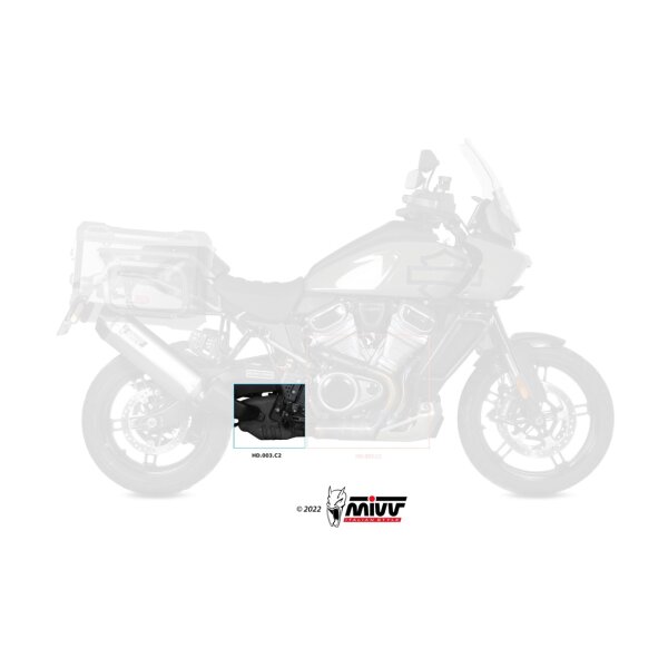 MIVV Auspuff - Racing Verbindungsrohr kompatibel mit MIVV und Original Auspuff - - - - fr HARLEY DAVIDSON PAN AMERICA / SPECIAL Bj. 2021 > 2023 - HD.003.C2