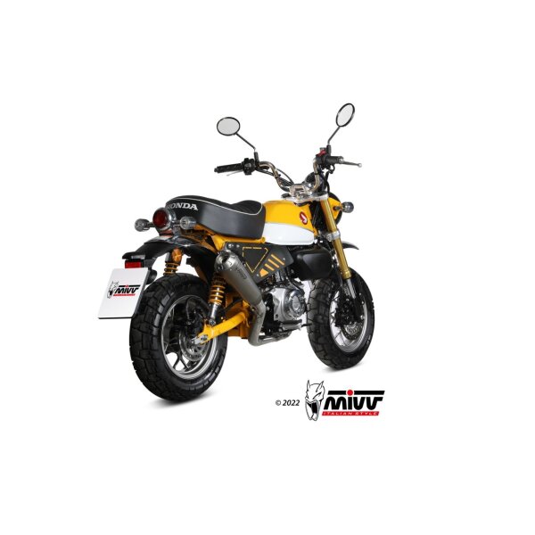 MIVV Auspuff - Komplettanlage 1x1 - X-M1 - TITAN fr HONDA MONKEY Bj. 2018 > 2023 - H.082.LC4T