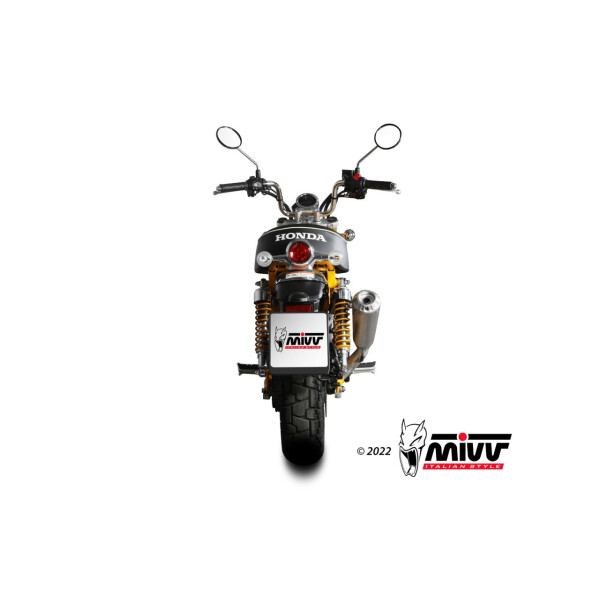 MIVV Auspuff - Komplettanlage 1x1 - X-M1 - TITAN fr HONDA MONKEY Bj. 2018 > 2023 - H.082.LC4T