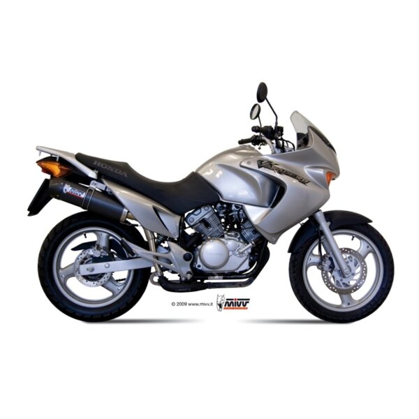 MIVV Auspuff - SLIP-ON - OVAL - CARBON mit Carbon Endkappe fr HONDA XL 125 VARADERO Bj. 2007 > 2011 - H.044.L3C