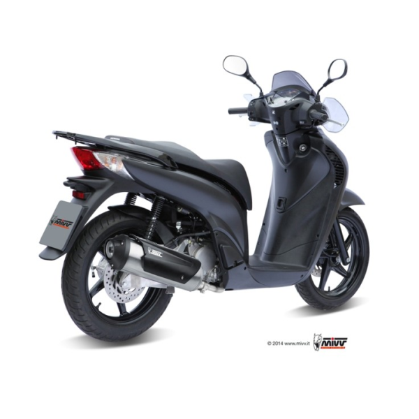MIVV-Komplettanlage 1x1 URBAN - Edelstahl für HONDA - SH 150 BJ. 2002 > 2012 - C.HO.0004.B