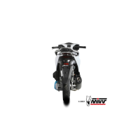 MIVV-Komplettanlage 1x1 MOVER - Edelstahl Schwarz für HONDA - SH 150 BJ. 2020 > 2024 - MV.HO.0007.LV