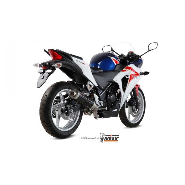 MIVV Auspuff - SLIP-ON - GP - BLACK fr HONDA CBR 250 R Bj. 2011 > 2014 - H.047.LXB