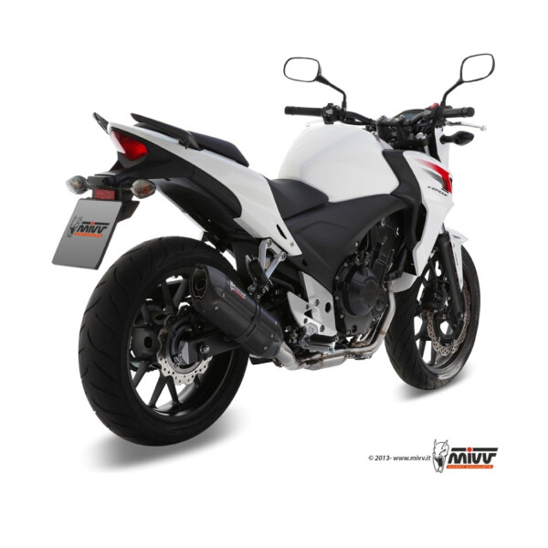 MIVV Auspuff - SLIP-ON - SUONO - BLACK fr HONDA CB 500 F / X Bj. 2013 > 2015 - H.051.L9