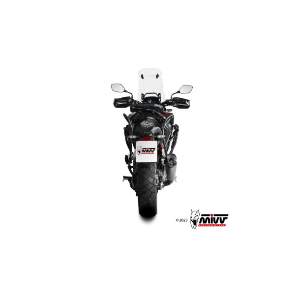 MIVV Auspuff - SLIP-ON - DELTA RACE - EDELSTAHL fr HONDA CB 500 X Bj. 2021 > 2023 - H.084.LDRX