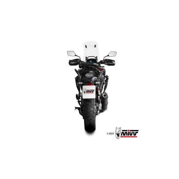 MIVV Auspuff - SLIP-ON - OVAL - CARBON mit Carbon Endkappe fr HONDA CB 500 X Bj. 2021 > 2023 - H.084.L3C