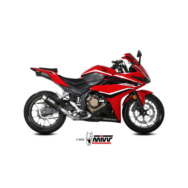 MIVV Auspuff - SLIP-ON - GPpro - CARBON fr HONDA CBR 500 R Bj. 2019 > 2020 - H.083.L2P