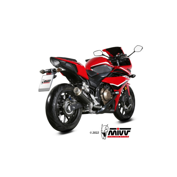 MIVV Auspuff - SLIP-ON - GPpro - CARBON fr HONDA CBR 500 R Bj. 2019 > 2020 - H.083.L2P