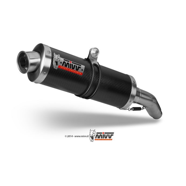 MIVV-SLIP-ON OVAL - CARBON für HONDA - CBR 600 F BJ. 1999 > 2000 - H.008.L3