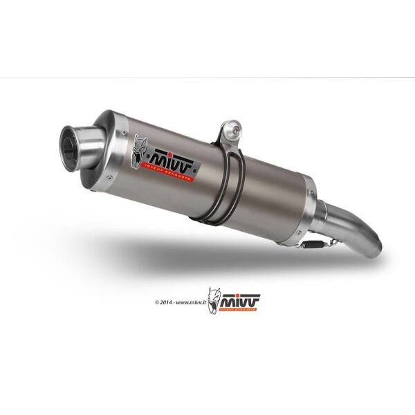 MIVV Auspuff - SLIP-ON - OVAL - TITAN fr HONDA CBR 600 F Bj. 1999 > 2000 - H.008.L4