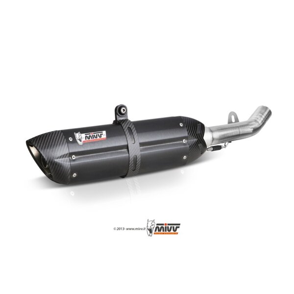 MIVV Auspuff - SLIP-ON - SUONO - BLACK fr HONDA CBR 600 RR Bj. 2007 > 2012 - UH.037.L9