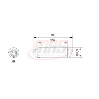 MIVV Auspuff - SLIP-ON - GP - CARBON fr HONDA HORNET 600...
