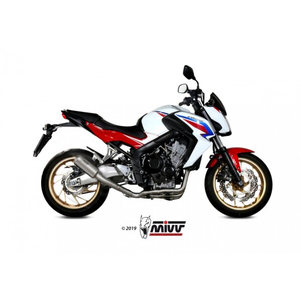 MIVV Auspuff - Komplettanlage 4x2x1 - MK3 - EDELSTAHL fr HONDA CB 650 F Bj. 2014 > 2018 - H.055.SM3X
