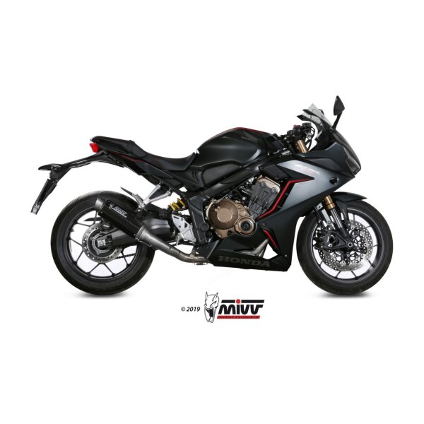 MIVV Auspuff - Komplettanlage 4x2x1 - GPpro - CARBON fr HONDA CB 650 R Bj. 2019 > 2023 - H.072.L2P