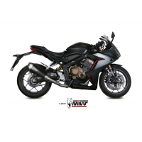MIVV-Komplettanlage 4x2x1 - DELTA RACE - Edelstahl Schwarz für HONDA - CBR 650 R BJ. 2019 > 2023 - H.072.LDRB
