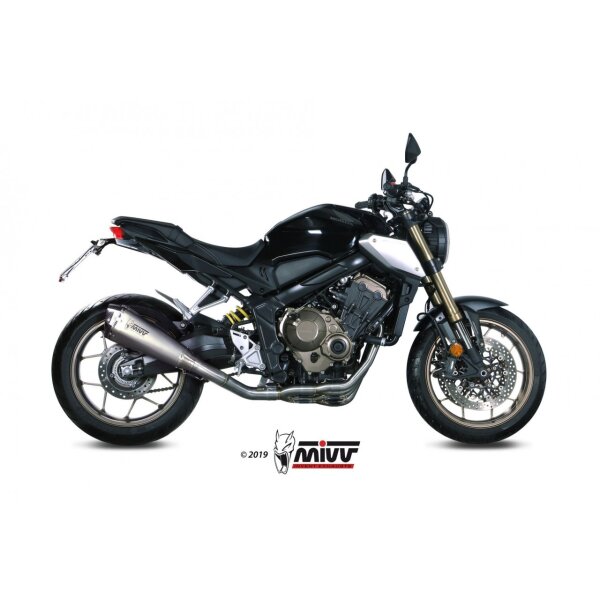 MIVV Auspuff - Komplettanlage 4x2x1 - DELTA RACE - EDELSTAHL fr HONDA CBR 650 R Bj. 2019 > 2023 - H.072.LDRX