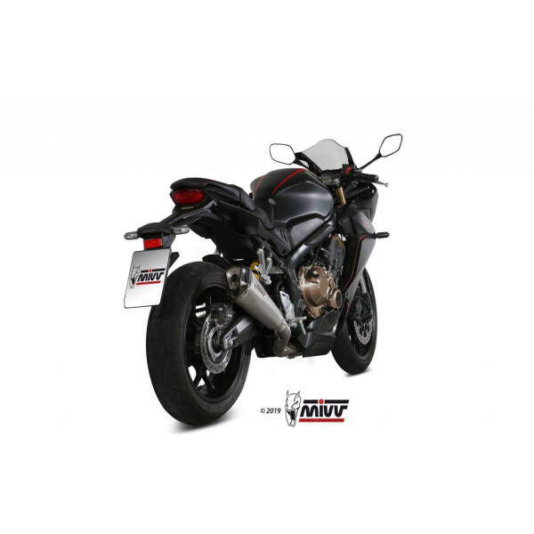 MIVV Auspuff - Komplettanlage 4x2x1 - DELTA RACE - EDELSTAHL fr HONDA CBR 650 R Bj. 2019 > 2023 - H.072.LDRX
