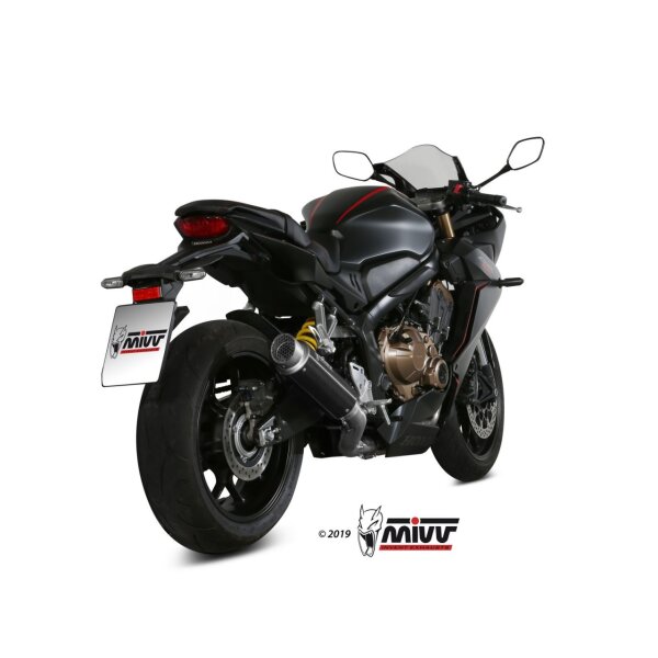 MIVV Auspuff - Komplettanlage 4x2x1 - GPpro - BLACK fr HONDA CBR 650 R Bj. 2019 > 2023 - H.072.LXBP