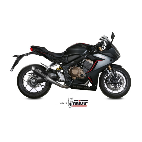 MIVV Auspuff - Komplettanlage 4x2x1 - GPpro - BLACK fr HONDA CBR 650 R Bj. 2019 > 2023 - H.072.LXBP
