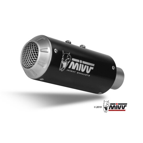 MIVV Auspuff - Komplettanlage 4x2x1 - MK3 - BLACK fr HONDA CBR 650 R Bj. 2019 > 2023 - H.072.SM3B