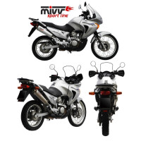 MIVV Auspuff - SLIP-ON - OVAL - EDELSTAHL fr HONDA XLV...