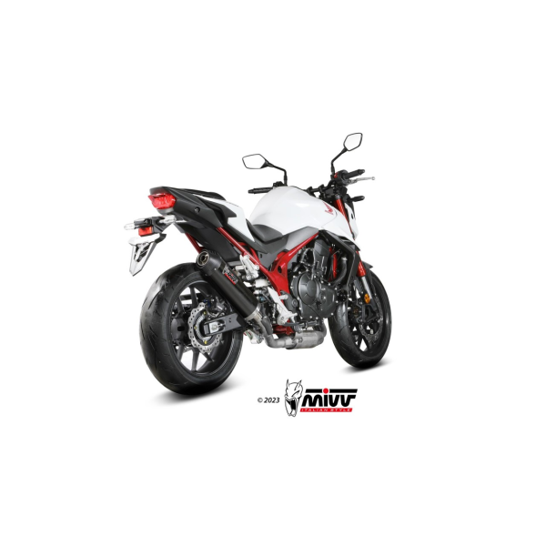 MIVV-SLIP-ON OVAL - Carbon mit Carbon Endkappe für HONDA - CB750 HORNET BJ. 2023 > 2025 - H.085.L3C