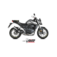 MIVV-SLIP-ON SR1 - Edelstahl Schwarz für HONDA - CB750 HORNET BJ. 2023 > 2025 - H.085.LR1XB