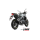 MIVV-SLIP-ON SR1 - Edelstahl Schwarz für HONDA - CB750 HORNET BJ. 2023 > 2025 - H.085.LR1XB