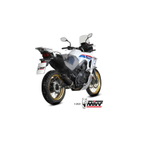 MIVV-SLIP-ON OVAL - Edelstahl Schwarz mit Carbon Endkappe...