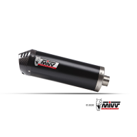 MIVV-SLIP-ON OVAL - Edelstahl Schwarz für HONDA - XL750 TRANSALP BJ. 2023 > 2024 - H.086.LZ